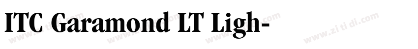 ITC Garamond LT Ligh字体转换